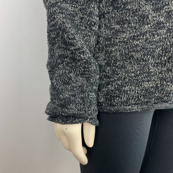 ANERKJENDT Signature Style Textured Knit Contemporary Cotton Grey Long Sweater M - Picture 7 of 9
